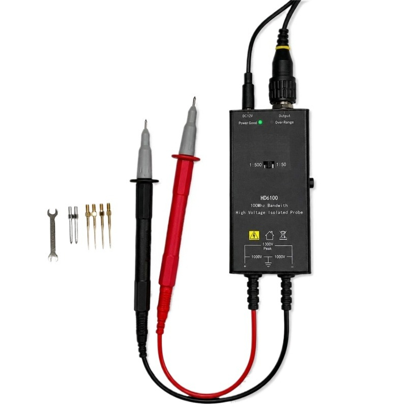 High Voltage Differential Probe 100Mhz 1300V - For Active Probe High-voltage Isolated Differential