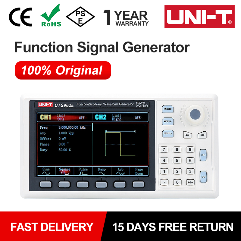 Dual Channel Arbitrary Waveform Function Generator 60Mhz - UNI-T UTG932E UTG962E Chức Năng Máy