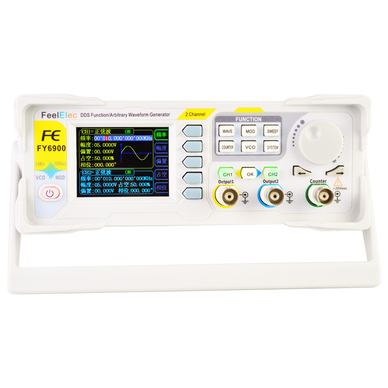 KKmoon FY6900-60M Function Sig - đánh giá và giá Dual Channel Arbitrary Waveform Function Generator 60Mhz