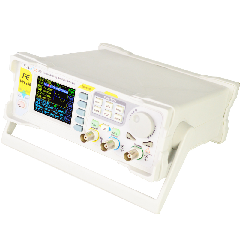 NEW FY6900 Dual Channel DDS Fu - đánh giá và giá Dual Channel Arbitrary Waveform Function Generator 60Mhz