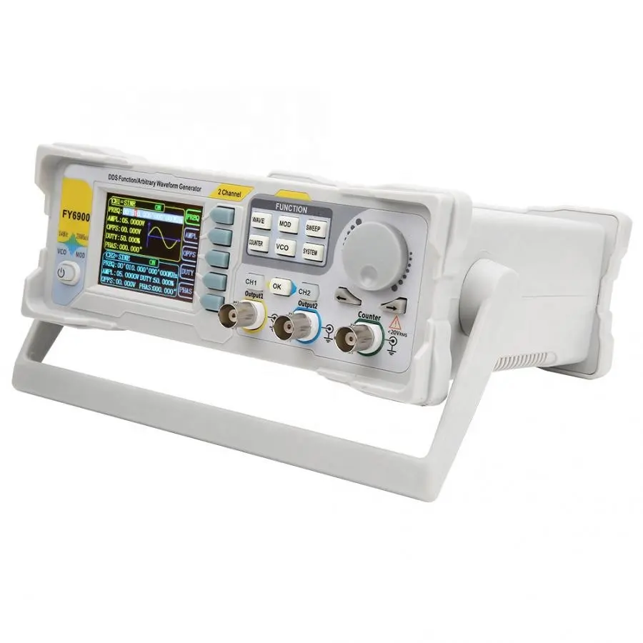 NEW FY6900 Dual Channel DDS Fu - đánh giá và giá Dual Channel Arbitrary Waveform Function Generator 60Mhz