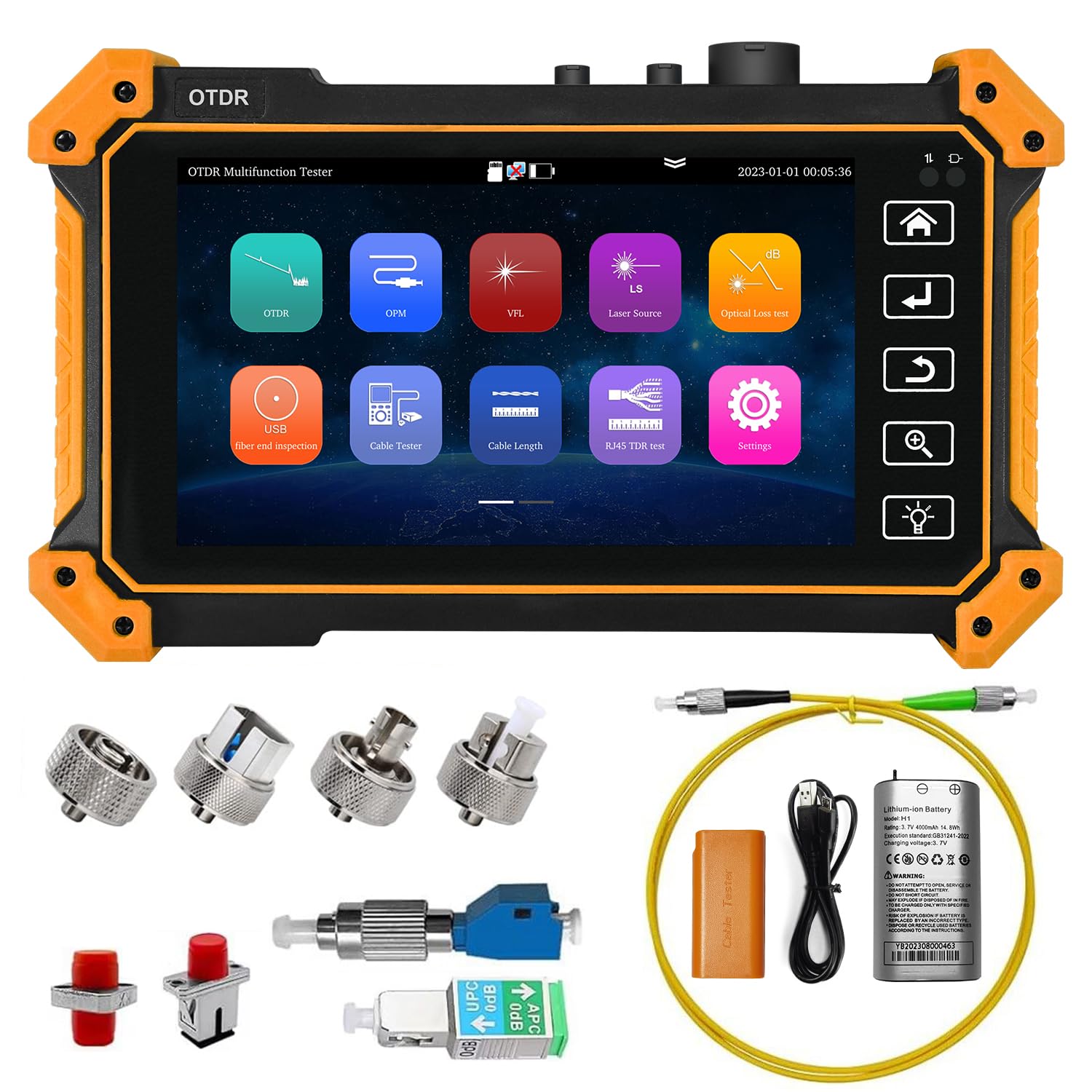 5.5 Inch OTDR Fiber Tester Opt - đánh giá và giá Optical Time Domain Reflectometer Otdr 1310 1550Nm