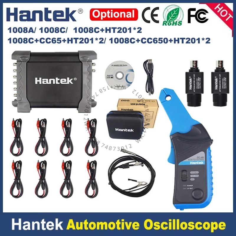 Hantek 1008c Car Diagnostic In - đánh giá và giá Automotive Diagnostic Oscilloscope 8 Channel